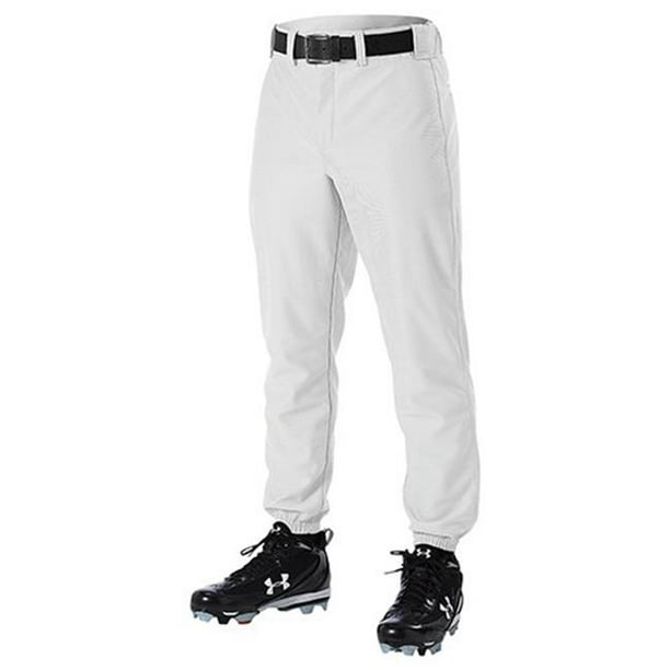Rawlings Deluxe Baseball Pants WHITE Metal Zipper Front Waist 20-22 inches